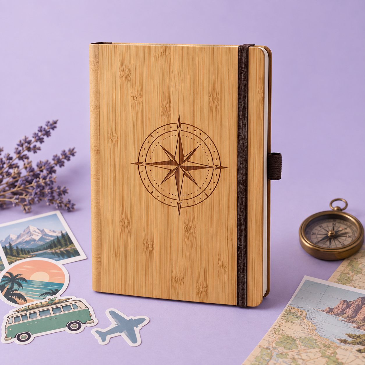 Wood-cover notebook